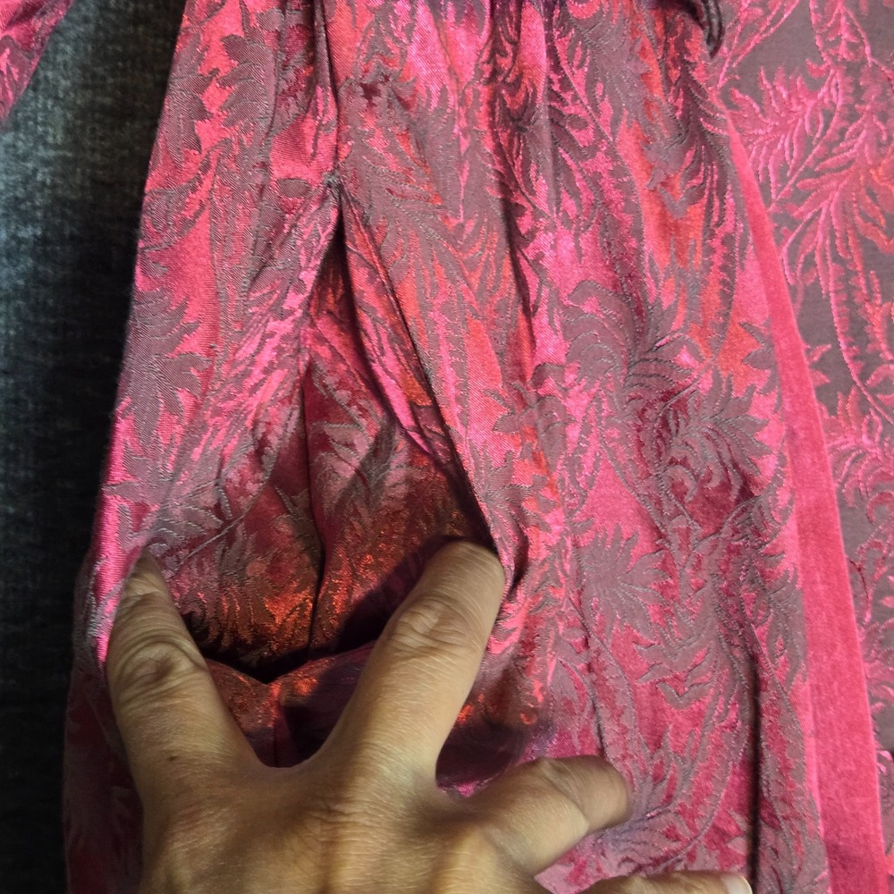 Victoria's Secret Women's Floral Hot Pink‎ Satin Tie Belt Robe Size M/L Sexy - Picture 5 of 11
